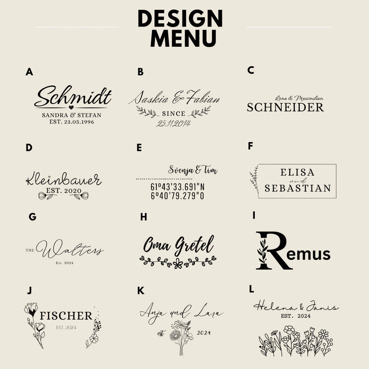 Personalisierbares Set: Brettchen & Untersetzer aus dunklem Marmor und Holz | Gravur | Geschenk | Housewarming | Hochzeit | Handarbeit